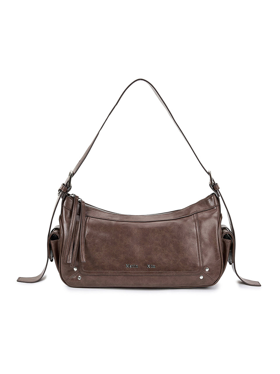Matin Kim - Rivet Point Quad Shoulder Bag (Brown) product image 1 | TRAB K-Fashion Australia