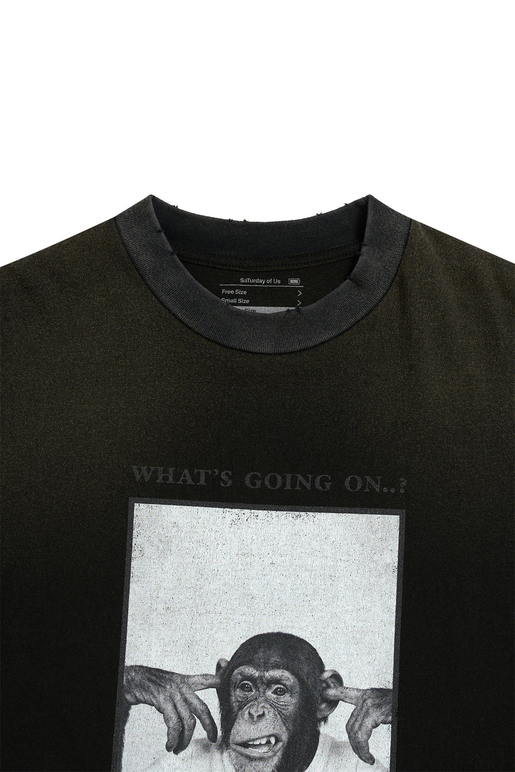 STU - Monkey T-shirt (Black) product image 12 | TRAB K-Fashion Australia