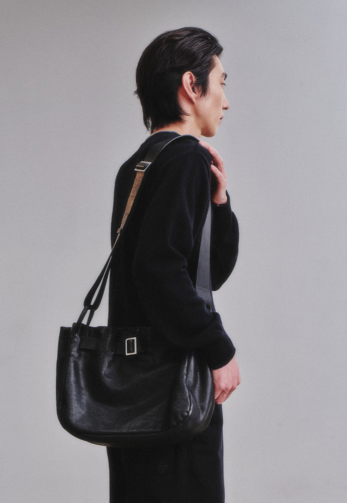 Art if acts - Belted Milano Bag (Washed Black) product image 1 | TRAB K-Fashion Australia