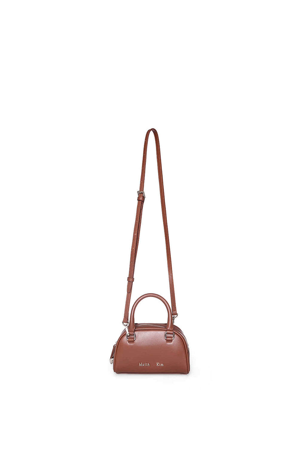 Matin Kim - Halfmoon Baby Bowling Bag (Brown) product image 1 | TRAB K-Fashion Australia