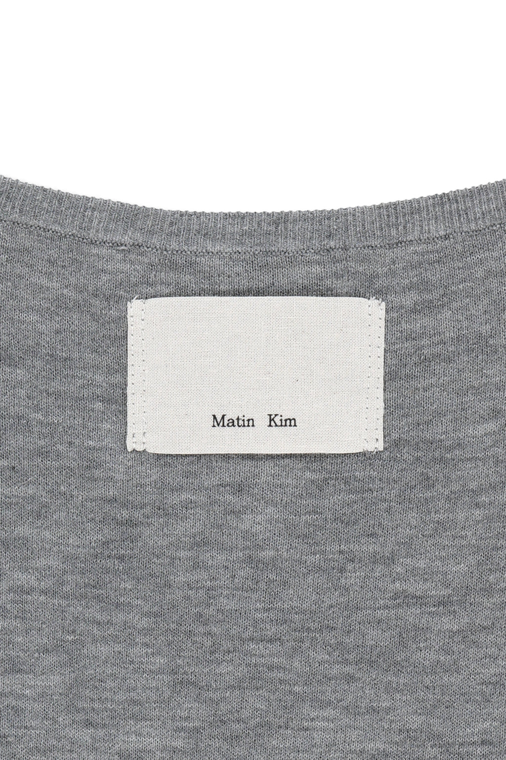 Matin Kim - Betwing Fit Boat Neck Knit Pullover (Grey) product image 6 | TRAB K-Fashion Australia