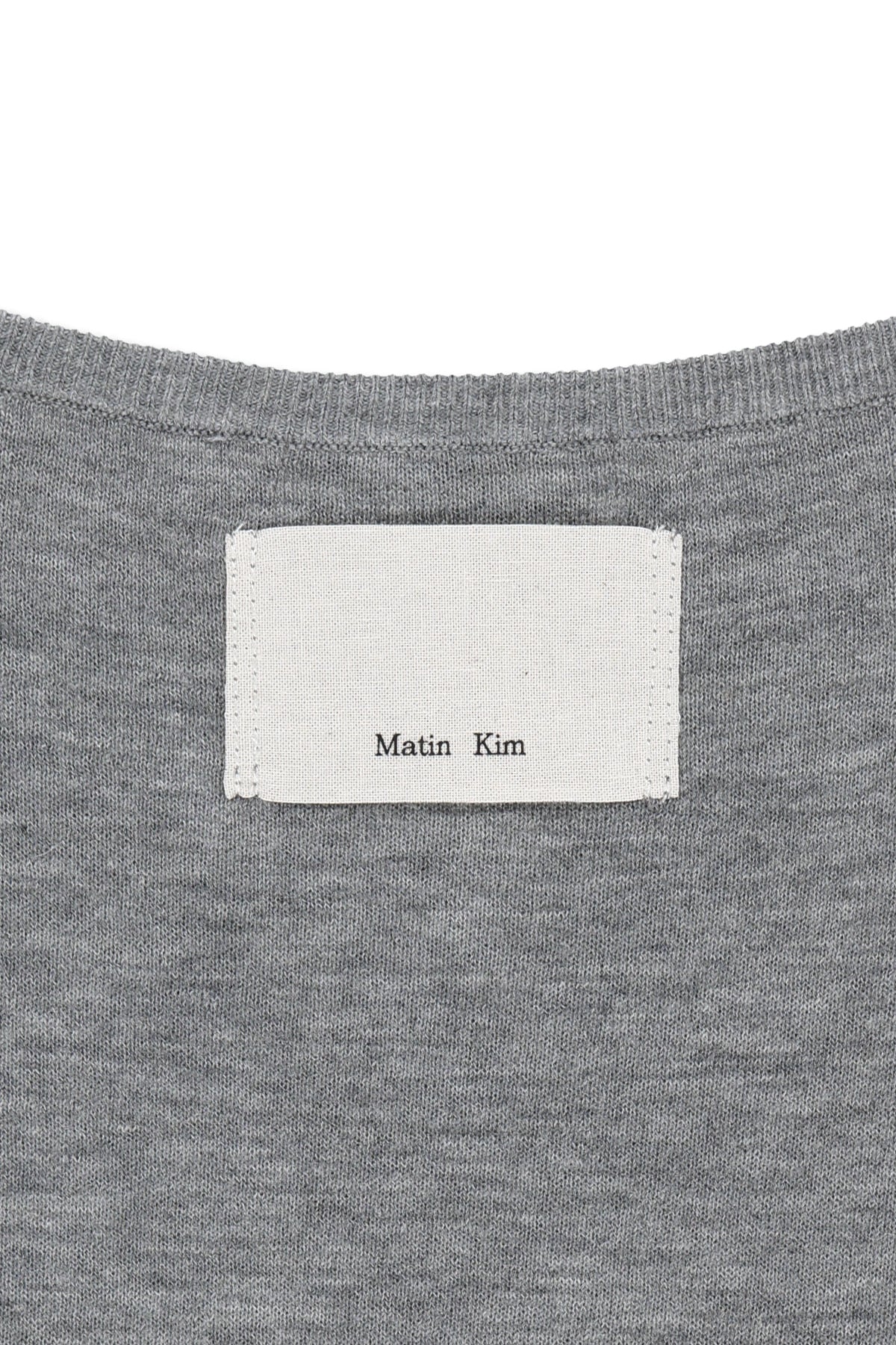 Matin Kim - Betwing Fit Boat Neck Knit Pullover (Grey) product image 6 | TRAB K-Fashion Australia