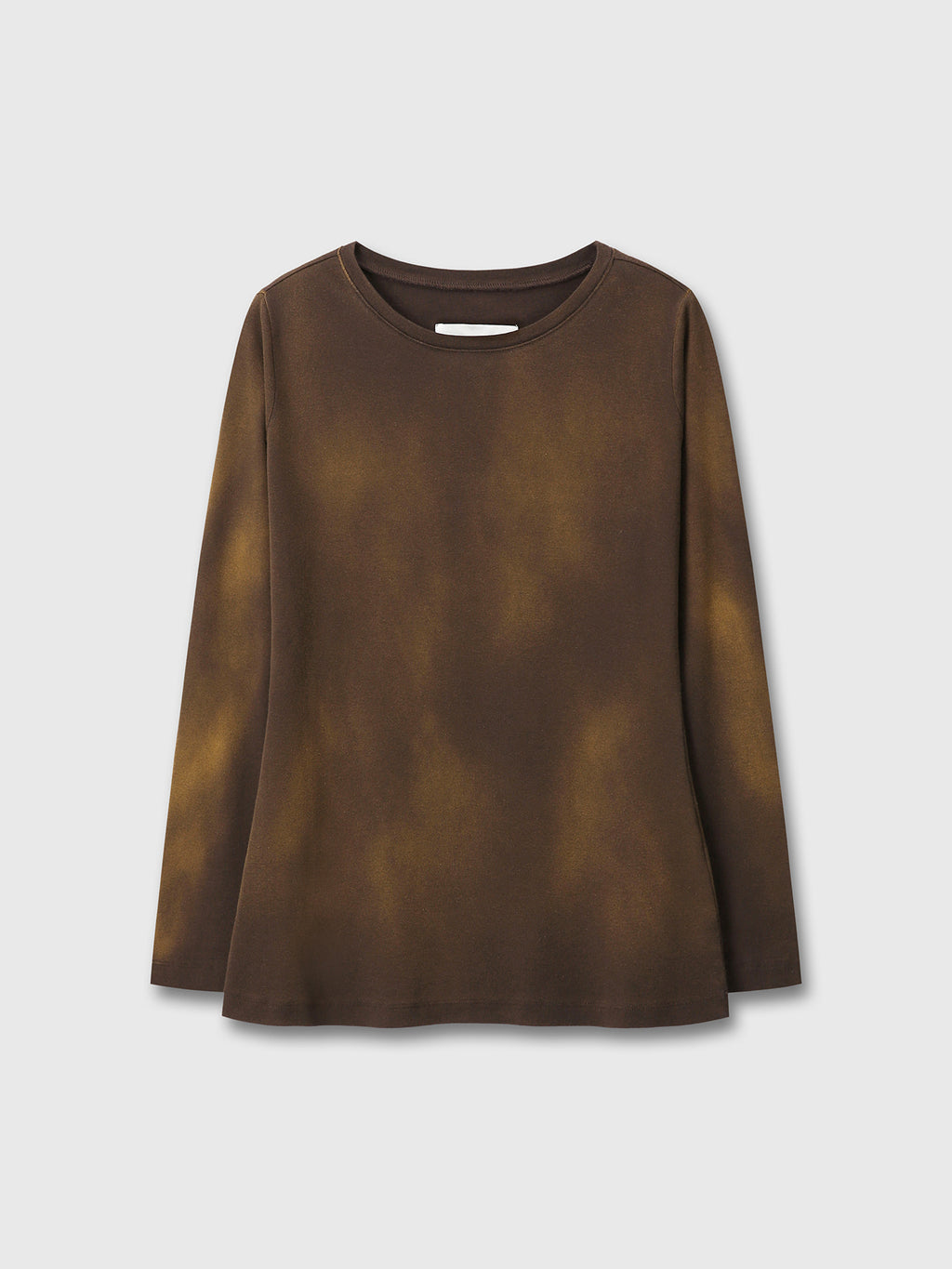 Tonywack - Faded-Effect Cotton Fitted T-Shirt (Brown) product image 7 | TRAB K-Fashion Australia