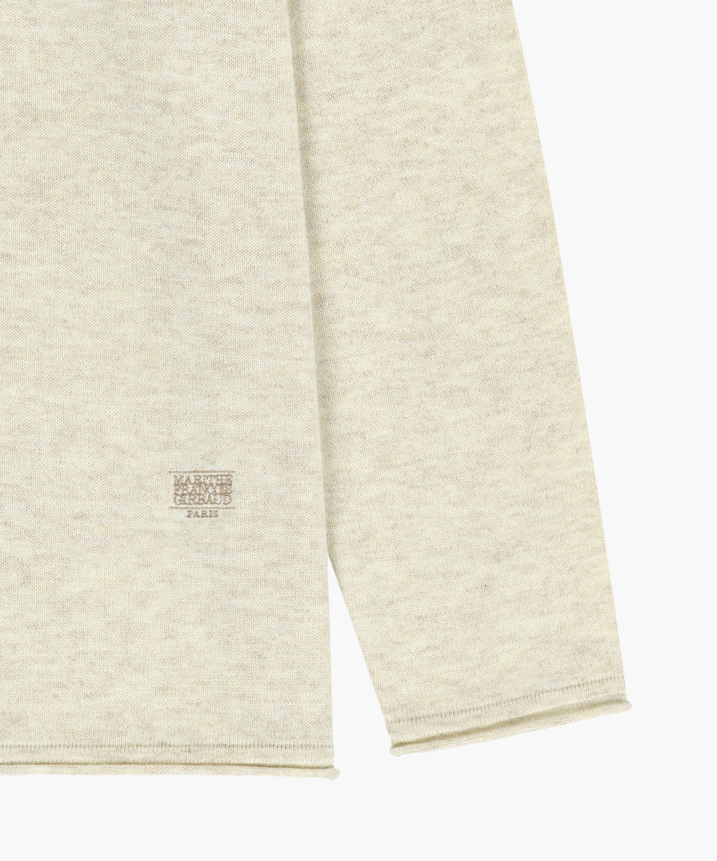 Marithe & Francois Girbaud - Deep V-neck Oversized Knit (Oatmeal) product image 5 | TRAB K-Fashion Australia