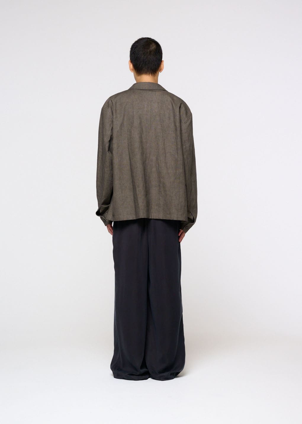 Amomento - Linen Pocket Jacket (Brown) product image 4 | TRAB K-Fashion Australia