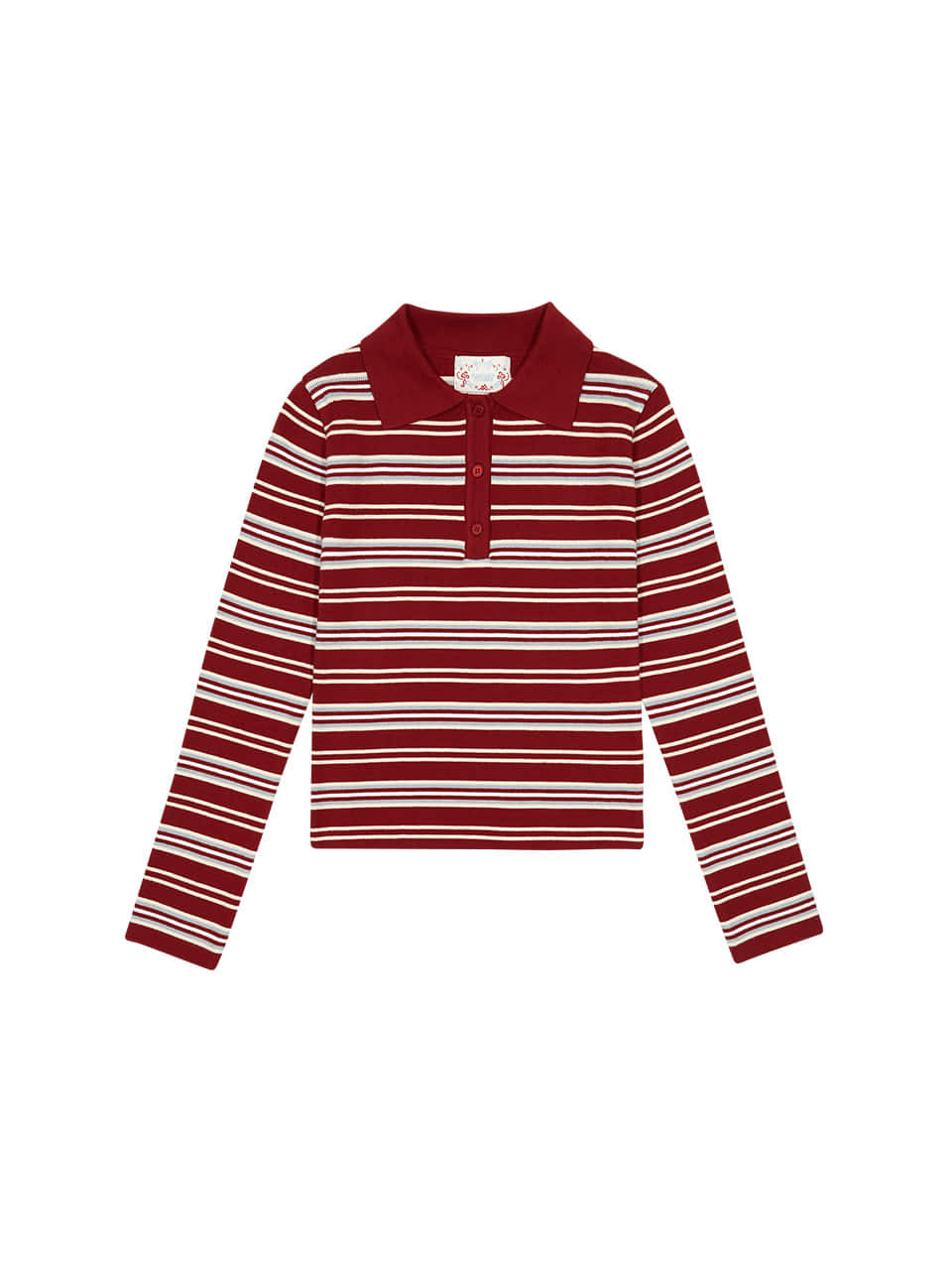 Margarin Fingers - Multi Stripe Pique Knit (Dark Red) product image 2 | TRAB K-Fashion Australia