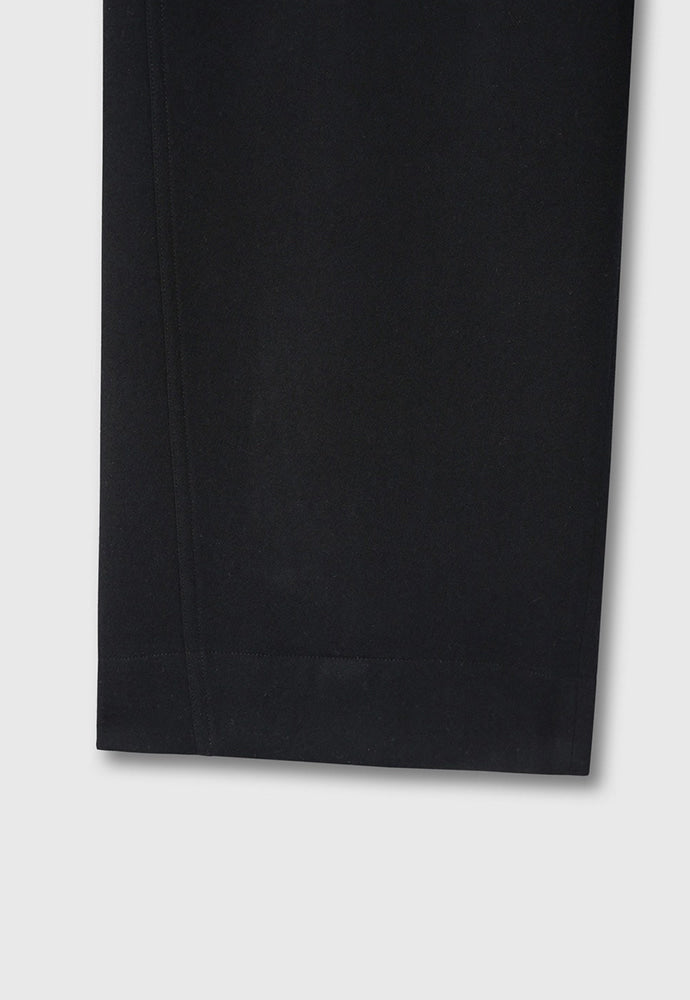 Tonywack - Virgin Wool Double-Pleats Wide Trousers (Black) product image 13 | TRAB K-Fashion Australia