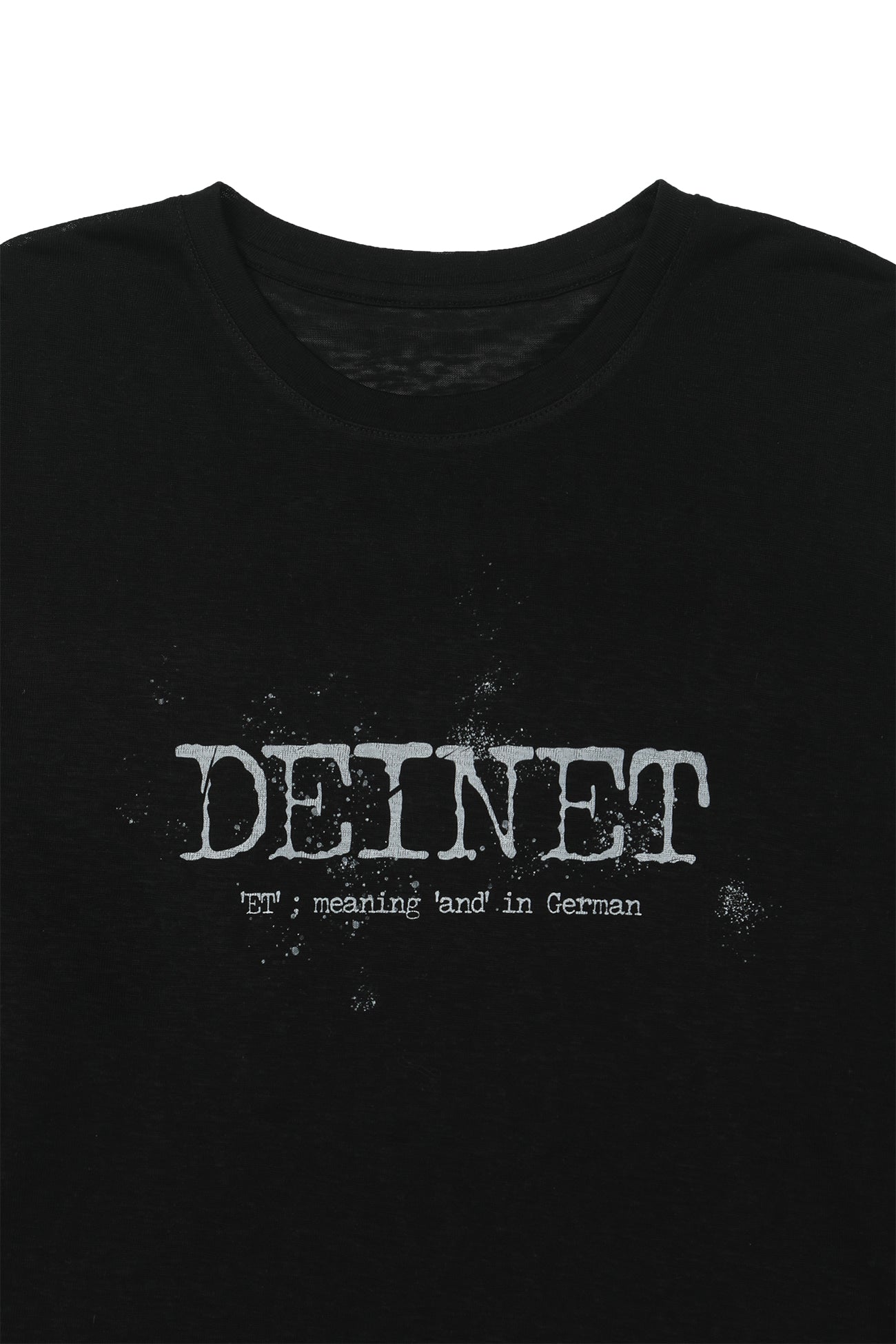 Deinet - Overfit Sweat Graphics T-Shirt (Black) product image 3 | TRAB K-Fashion Australia