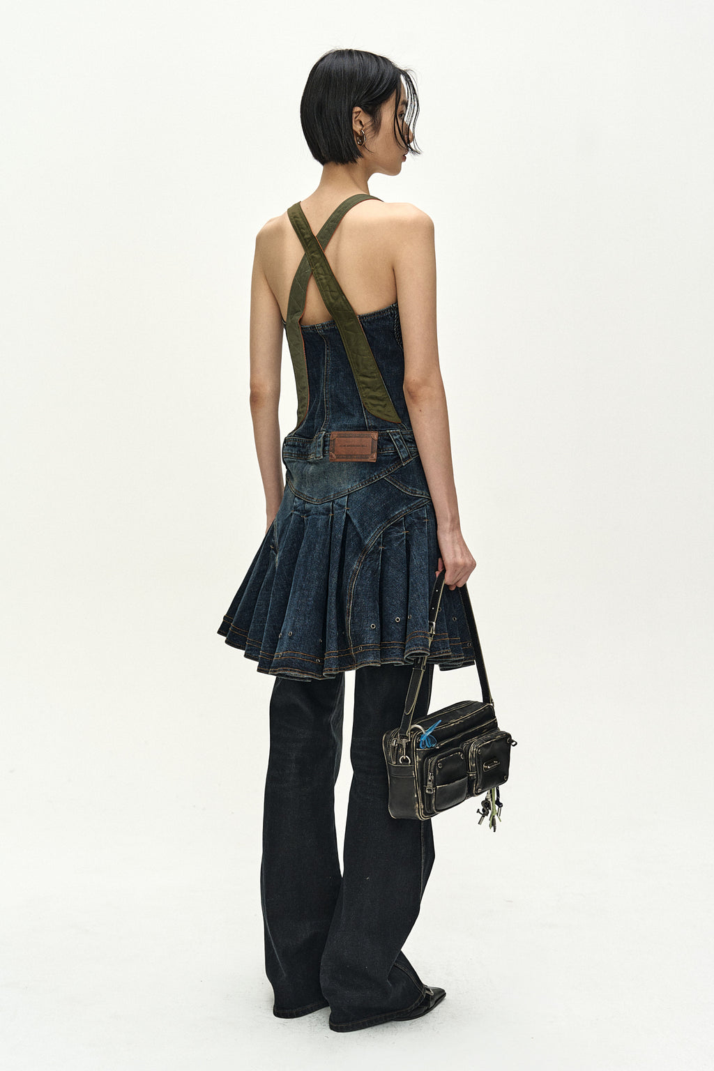 Andersson Bell - Military Ma-1 Harness Denim Dress (blue) (Blue) product image 4 | TRAB K-Fashion Australia