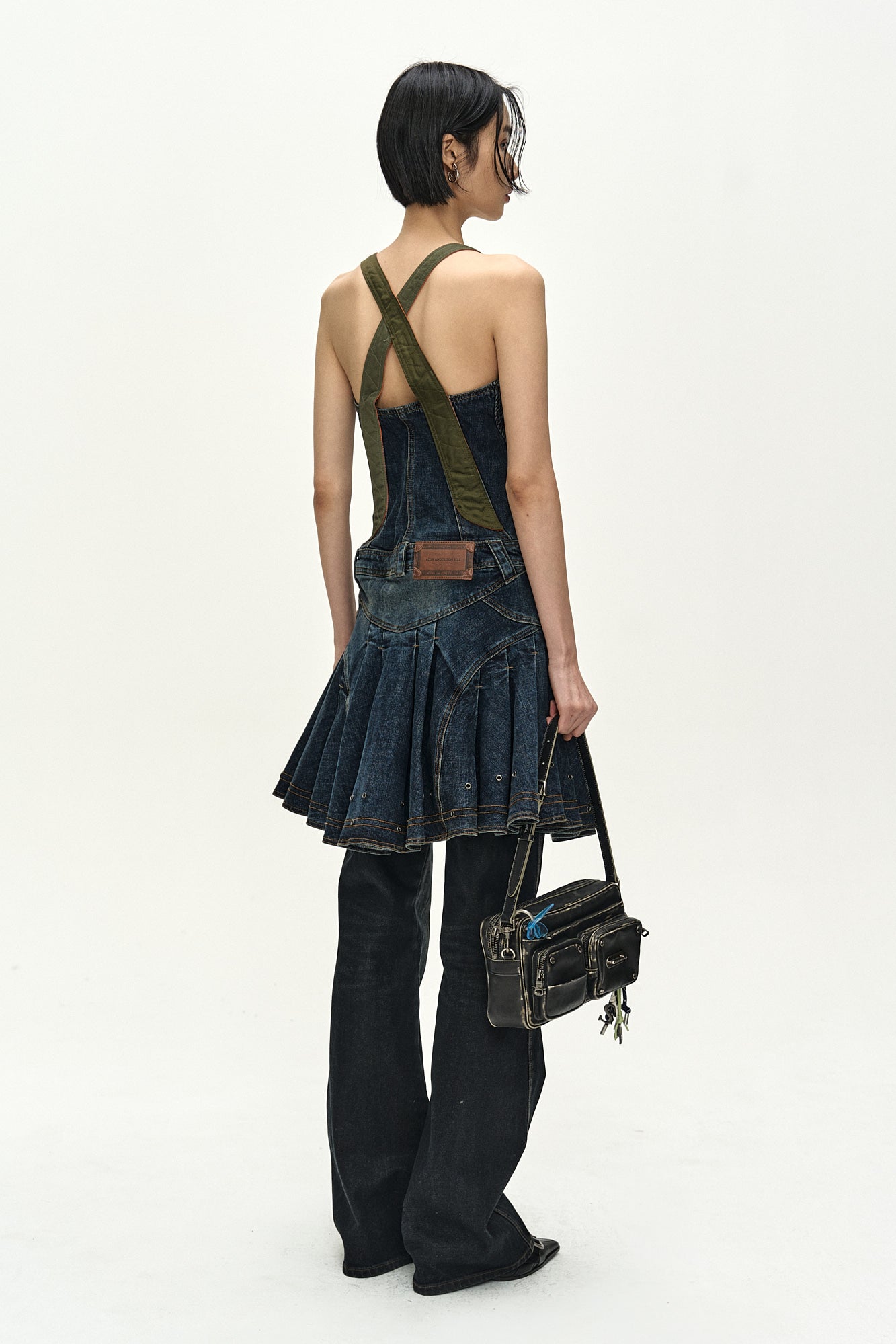 Andersson Bell - Military Ma-1 Harness Denim Dress (blue) (Blue) product image 4 | TRAB K-Fashion Australia