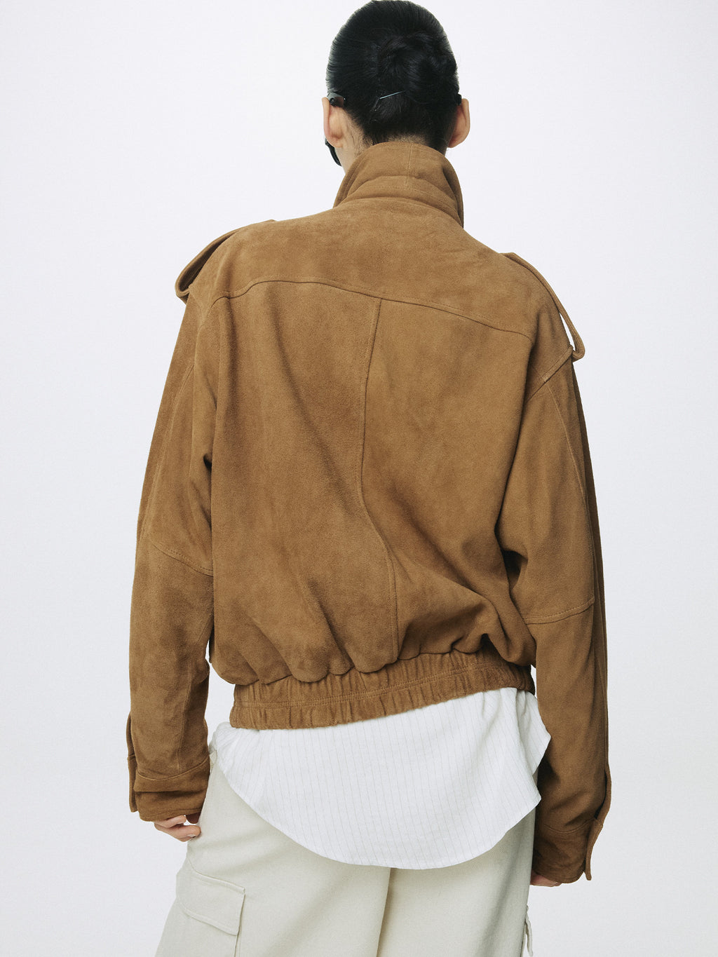 Tonywack - Goat Suede Bomber Jacket (Camel) product image 5 | TRAB K-Fashion Australia