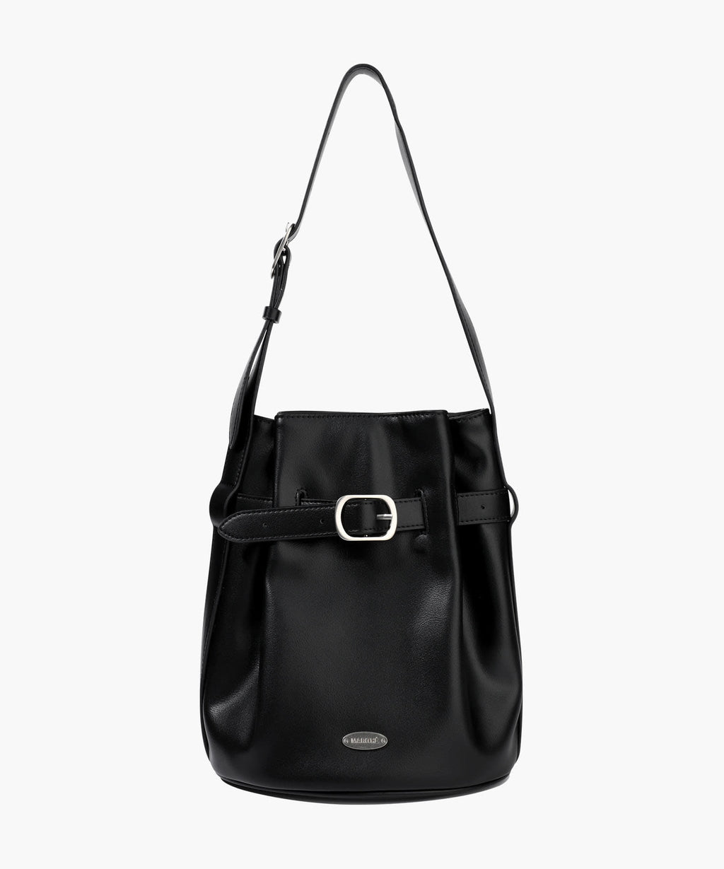 Marithe & Francois Girbaud - Buckle Strap Bucket Bag (Black) product image 1 | TRAB K-Fashion Australia