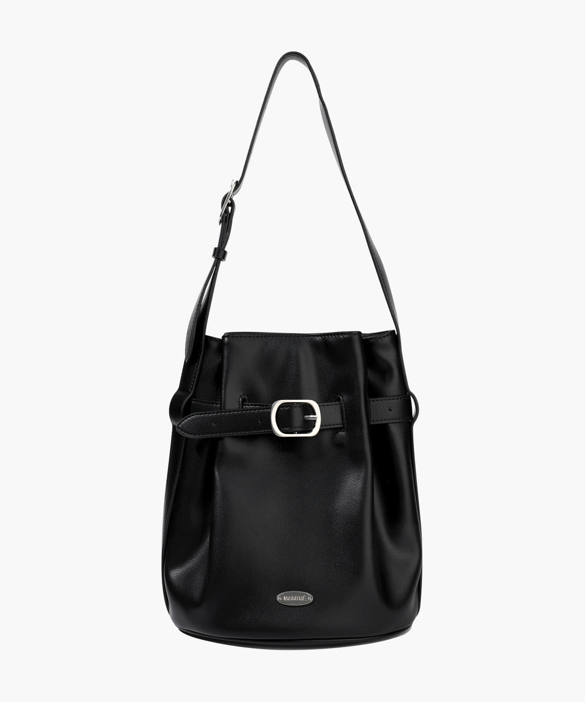 Marithe & Francois Girbaud - Buckle Strap Bucket Bag (Black) product image 1 | TRAB K-Fashion Australia