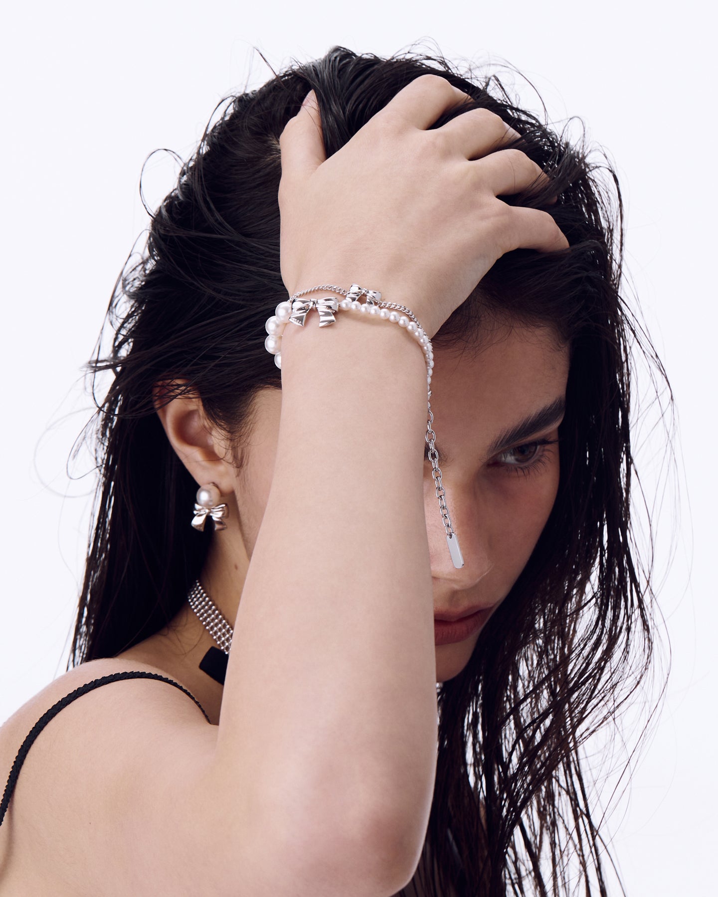Numbering - Ribbon Pearl Bracelet #9931 product image 3 | TRAB K-Fashion Australia