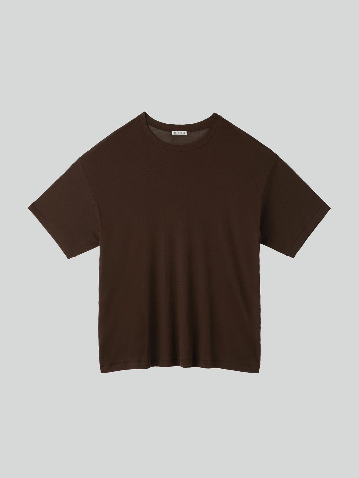 Recto - Loose Fit Sheer T-Shirt (Marron) product image 5 | TRAB K-Fashion Australia