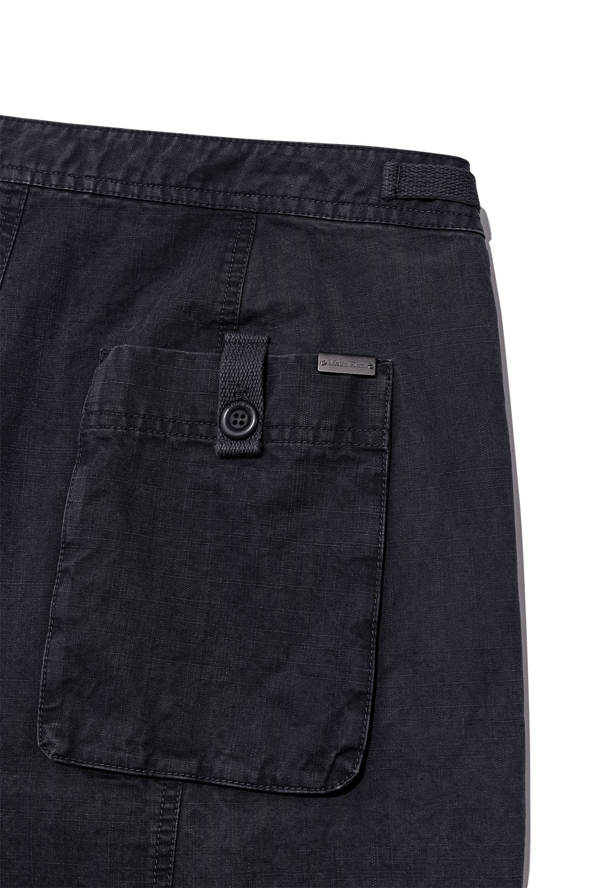 Matin Kim - Patch Point Washed Cotton Pants (Charcoal) product image 7 | TRAB K-Fashion Australia