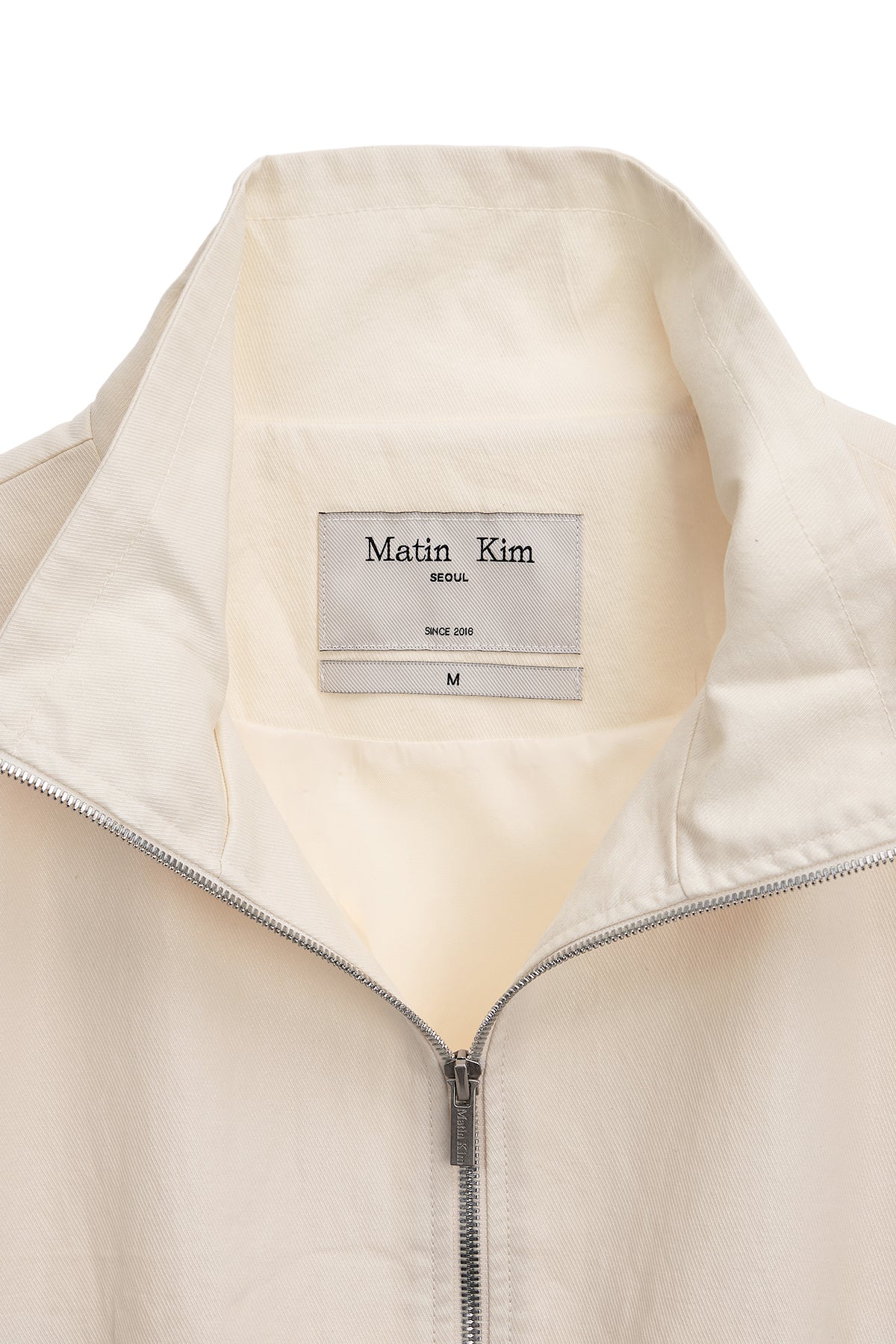 Matin Kim - Matin Rough Coating Crop Bomber (Cream) product image 3 | TRAB K-Fashion Australia
