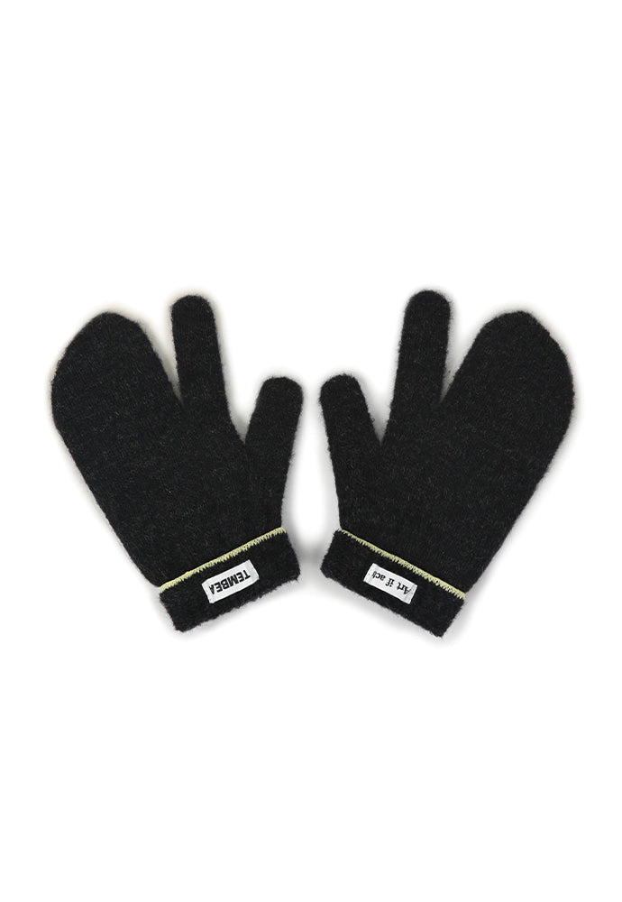 Art if acts - TEMBEA X Art if acts_ 3 Fingers Mitten (Charcoal) product image 3 | TRAB K-Fashion Australia