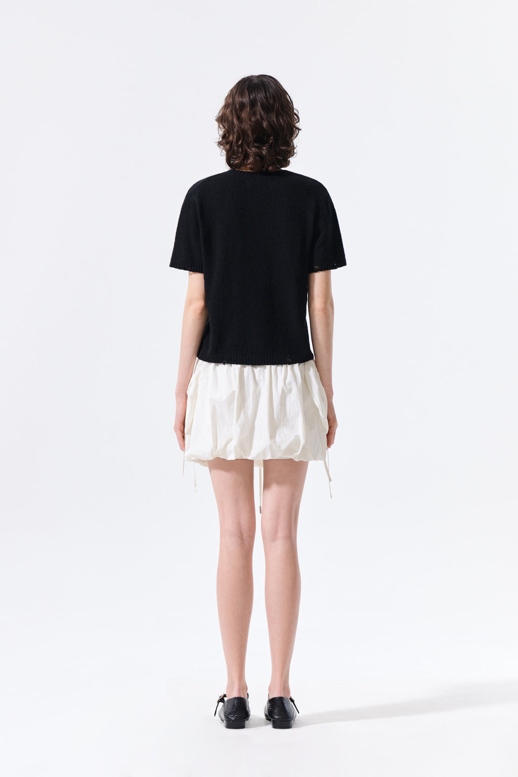 Matin Kim - Half Sleeve Logo Pullover (Black) product image 7 | TRAB K-Fashion Australia
