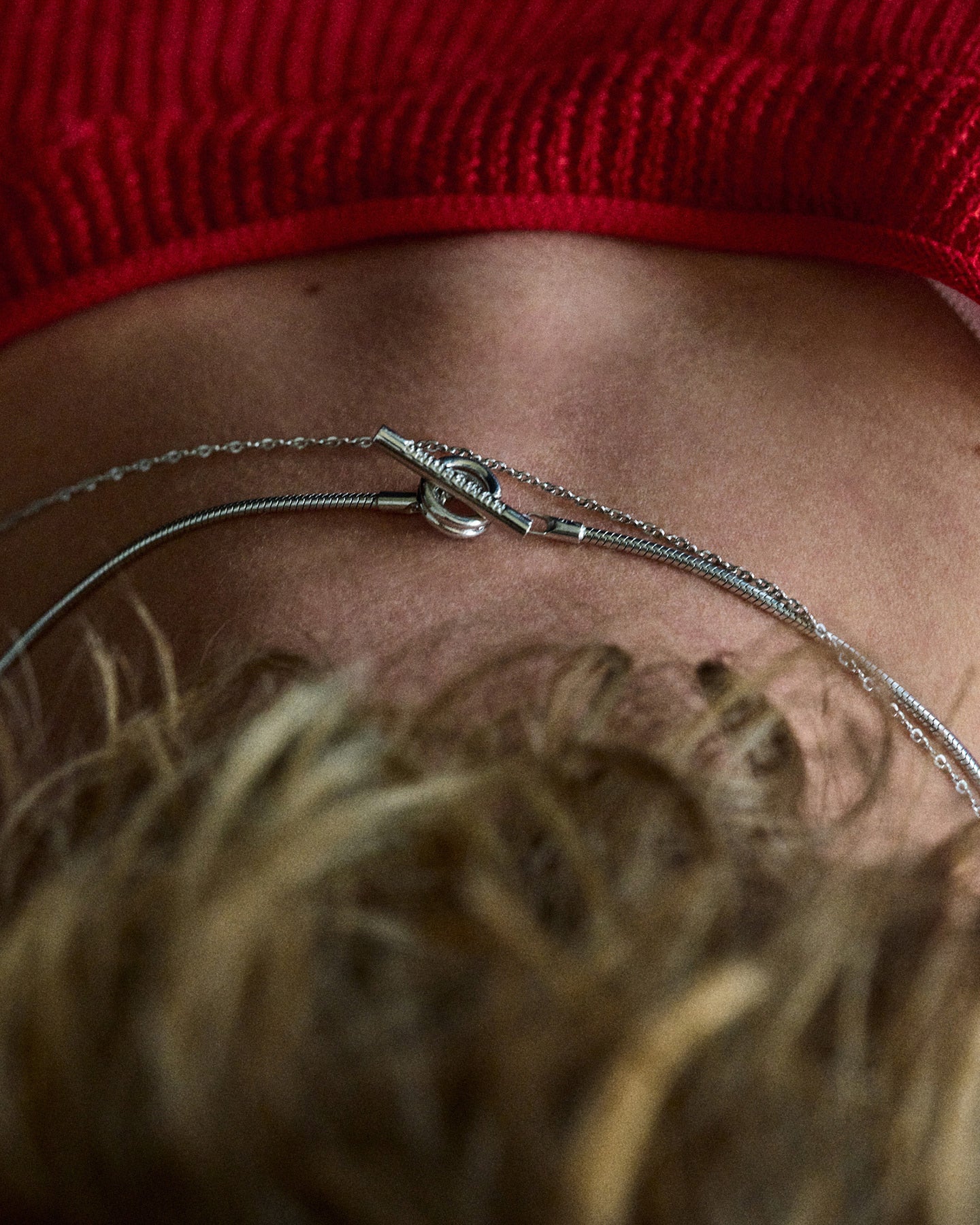 Numbering - Coil Toggle Snake Chain Necklace #8703 product image 3 | TRAB K-Fashion Australia