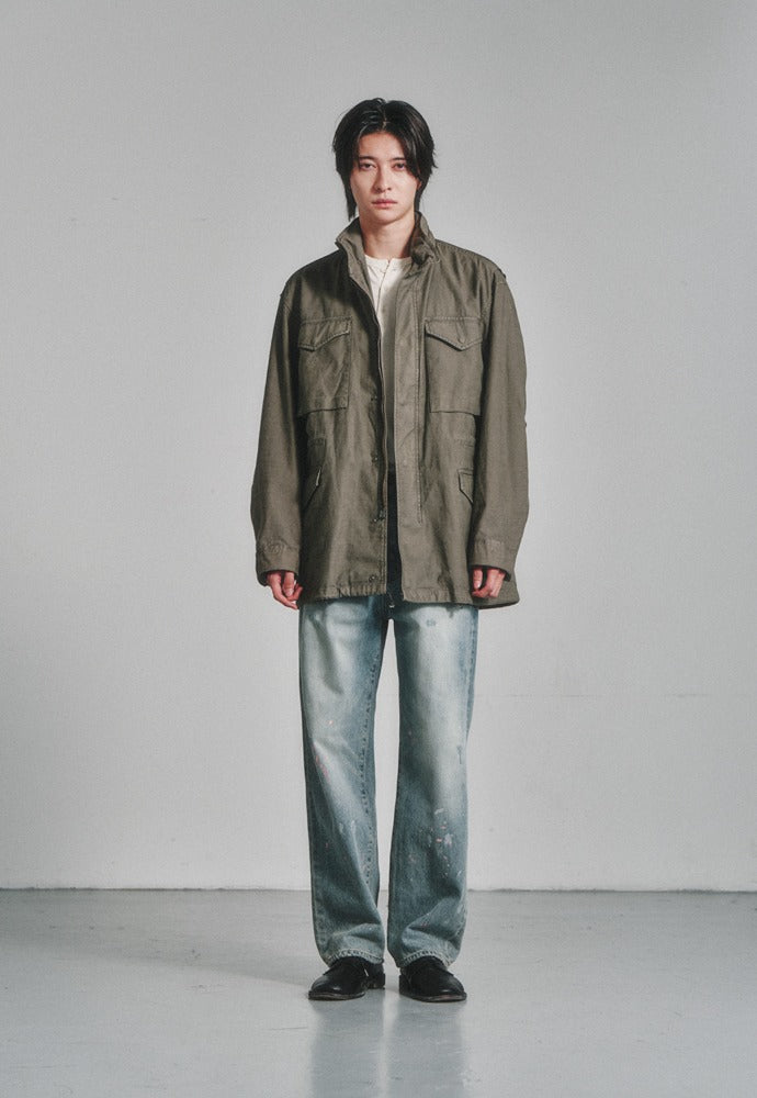 Art if acts - Painted Regular 5P Denim Pants (Used Light Blue) product image 1 | TRAB K-Fashion Australia