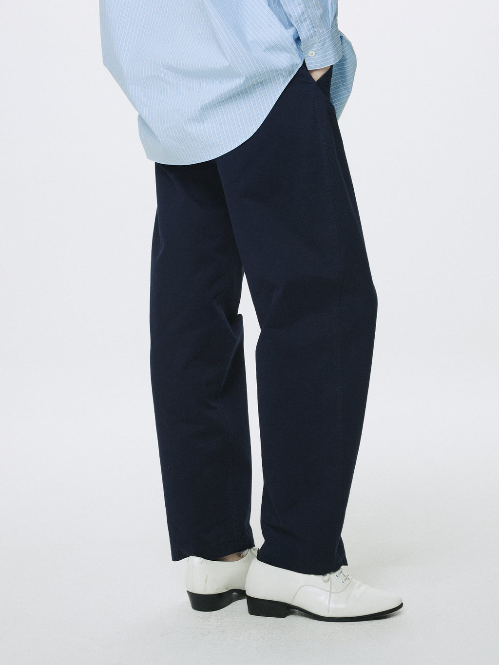 Tonywack - Curved Cotton Chino Pants (Navy) product image 4 | TRAB K-Fashion Australia