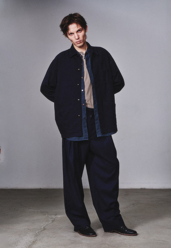 Art if acts - SILK NEP Work Jacket_Japanese Fabric (Deep Navy) product image 5 | TRAB K-Fashion Australia