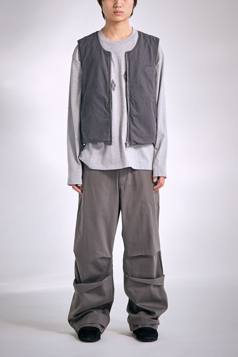 Hatchingroom - VTG Layering Vest Dyed (Grey) product image 9 | TRAB K-Fashion Australia
