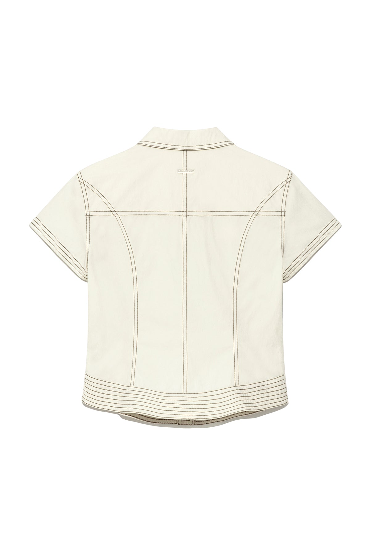 Matin Kim - Stitch Point Slim Shirket (Light Beige) product image 2 | TRAB K-Fashion Australia