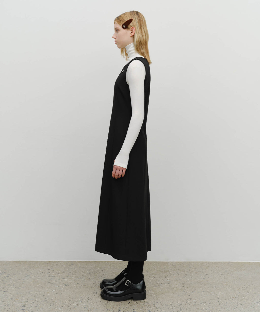 Marithe & Francois Girbaud - Sleeveless Long Dress (Black) product image 2 | TRAB K-Fashion Australia