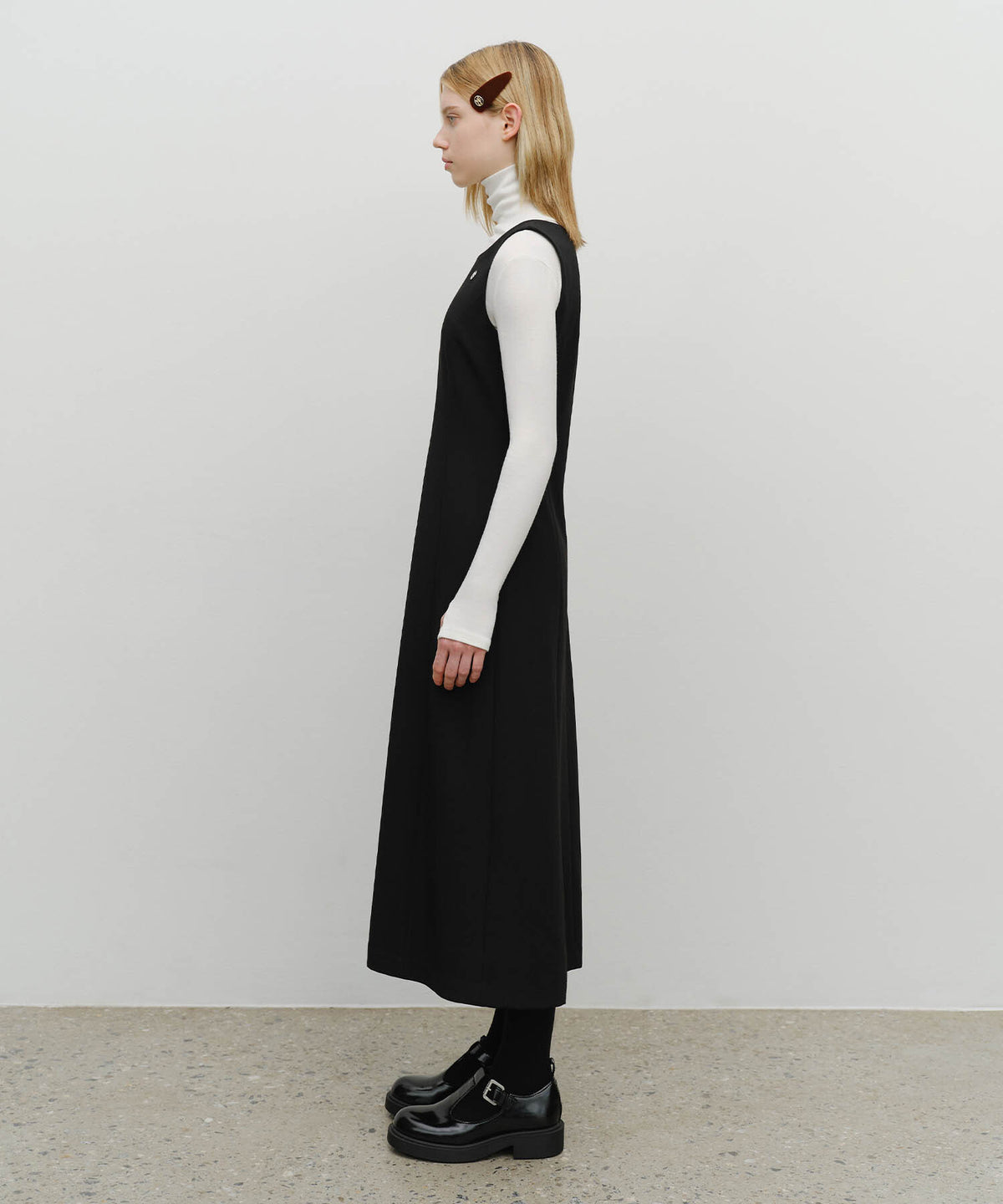 Marithe & Francois Girbaud - Sleeveless Long Dress (Black) product image 2 | TRAB K-Fashion Australia