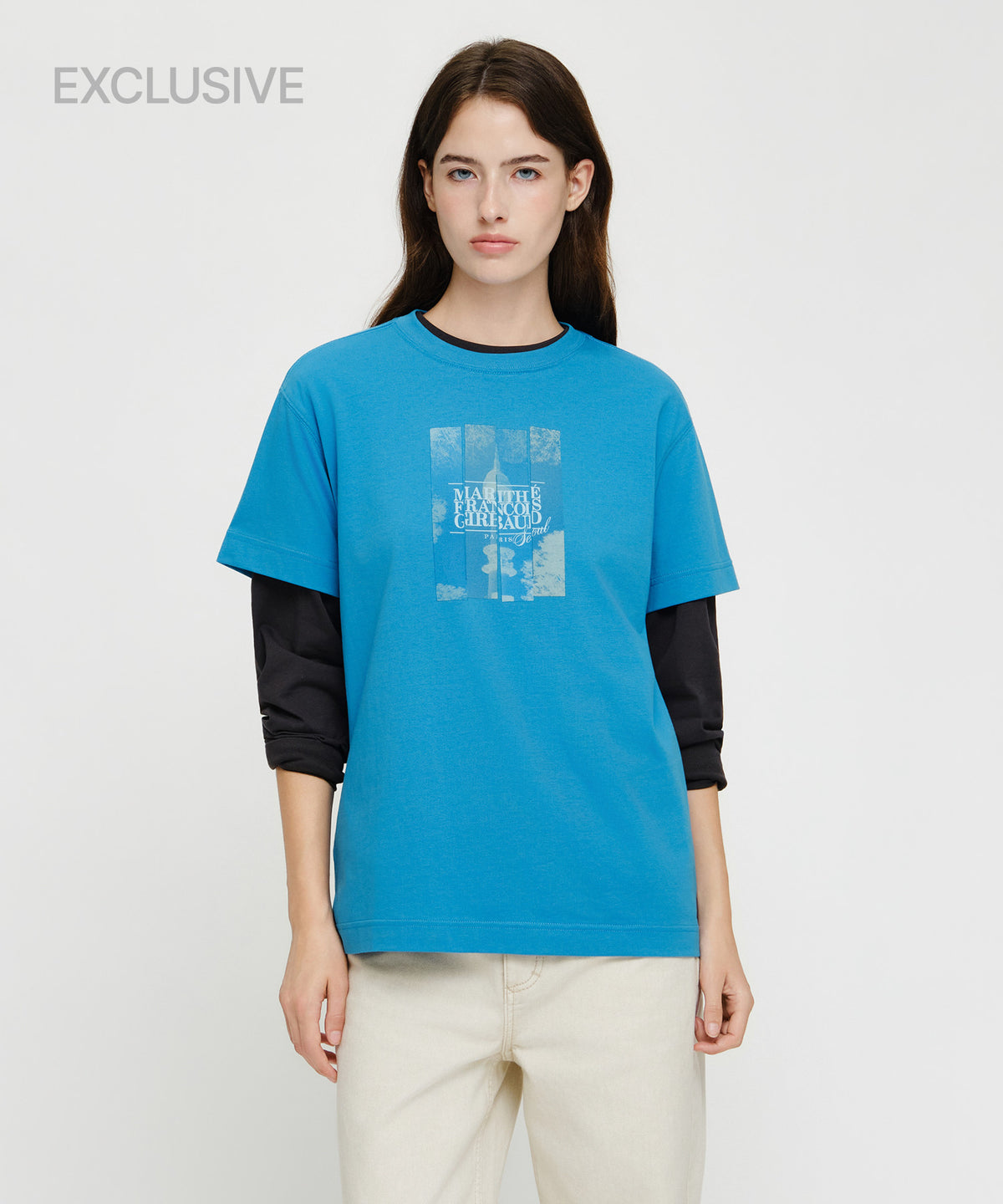 Marithe & Francois Girbaud - Seoul Exclusive Graphic Tee (Light Blue) product image 1 | TRAB K-Fashion Australia