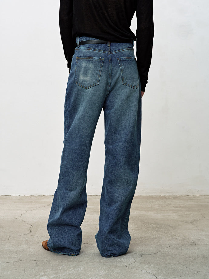Tonywack - Wide-Leg Denim Jeans (Mid Blue) product image 3 | TRAB K-Fashion Australia