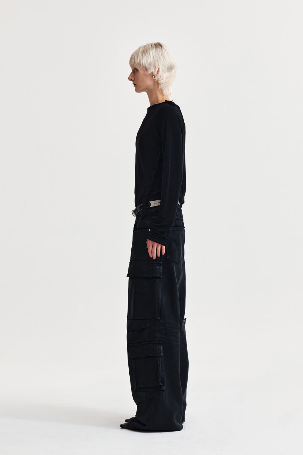 Matin Kim - Weaving Long Sleeve Top (Black) product image 6 | TRAB K-Fashion Australia