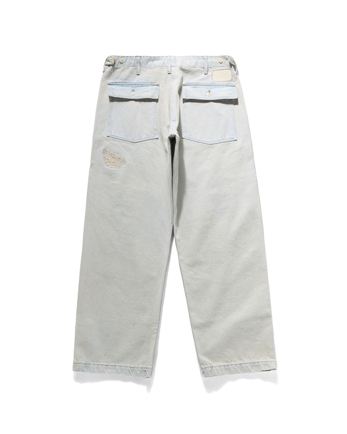 Eastlogue - Damaged Fatigue Pants (Bleached Indigo) product image 6 | TRAB K-Fashion Australia