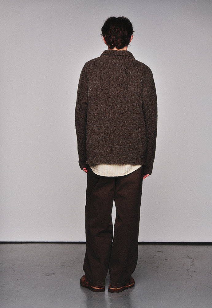 Art if acts - Alpaca Blended Button Down Turtle Neck Knit (Vintage Wood) product image 4 | TRAB K-Fashion Australia