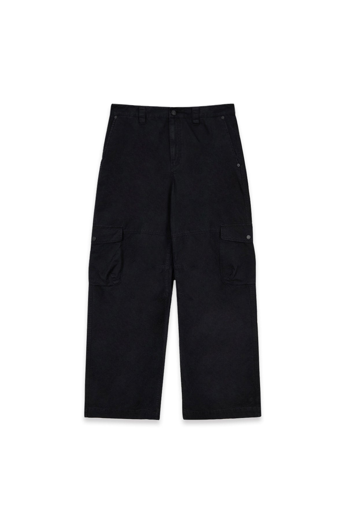 Matin Kim - Washed Wide Cargo Pants (Black) product image 1 | TRAB K-Fashion Australia
