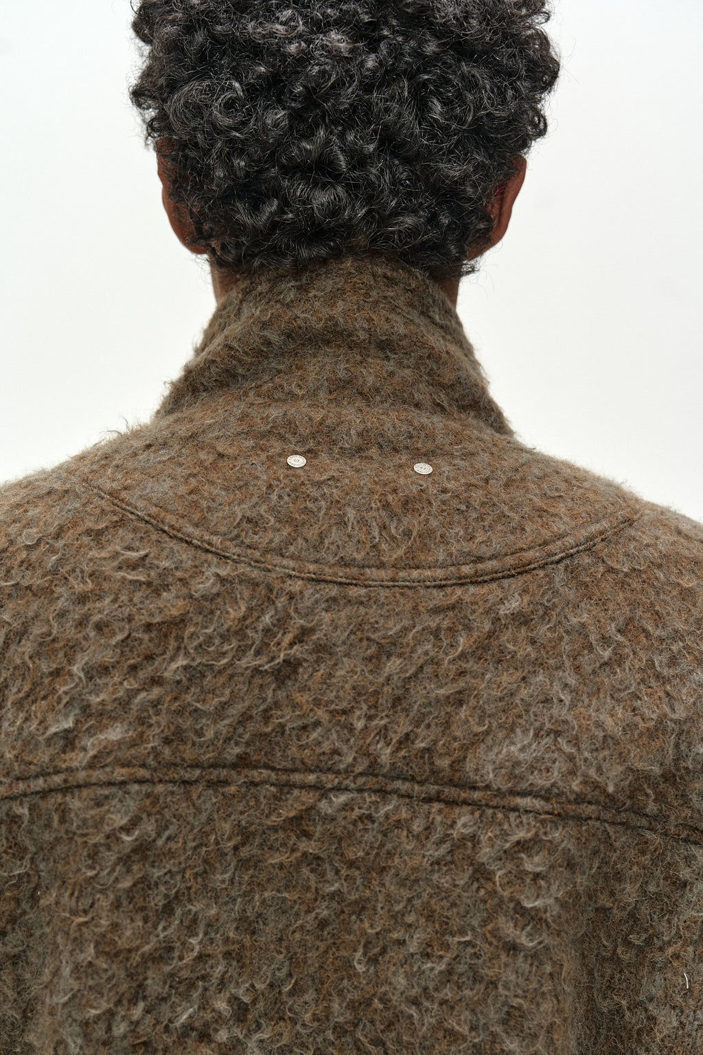 Andersson Bell - Linus Harrington Wool Jacket (brown/grey) (Brown/Grey) product image 7 | TRAB K-Fashion Australia