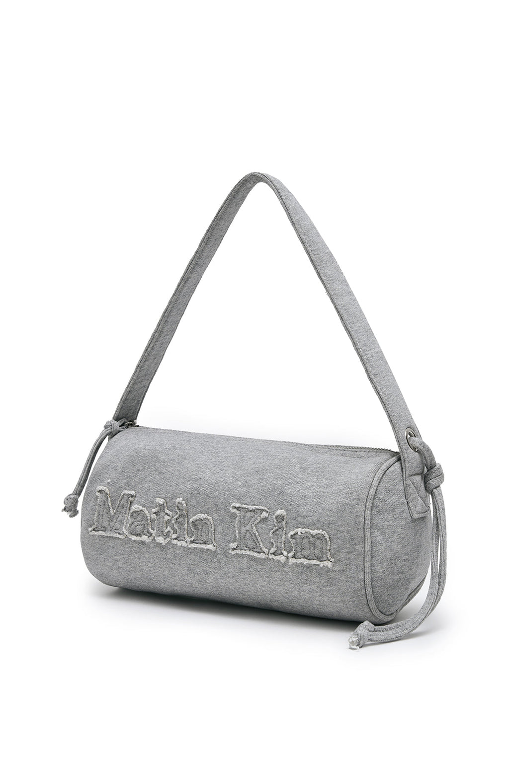 Matin Kim - Applique Logo Jersey Duffle Bag (Grey) product image 6 | TRAB K-Fashion Australia