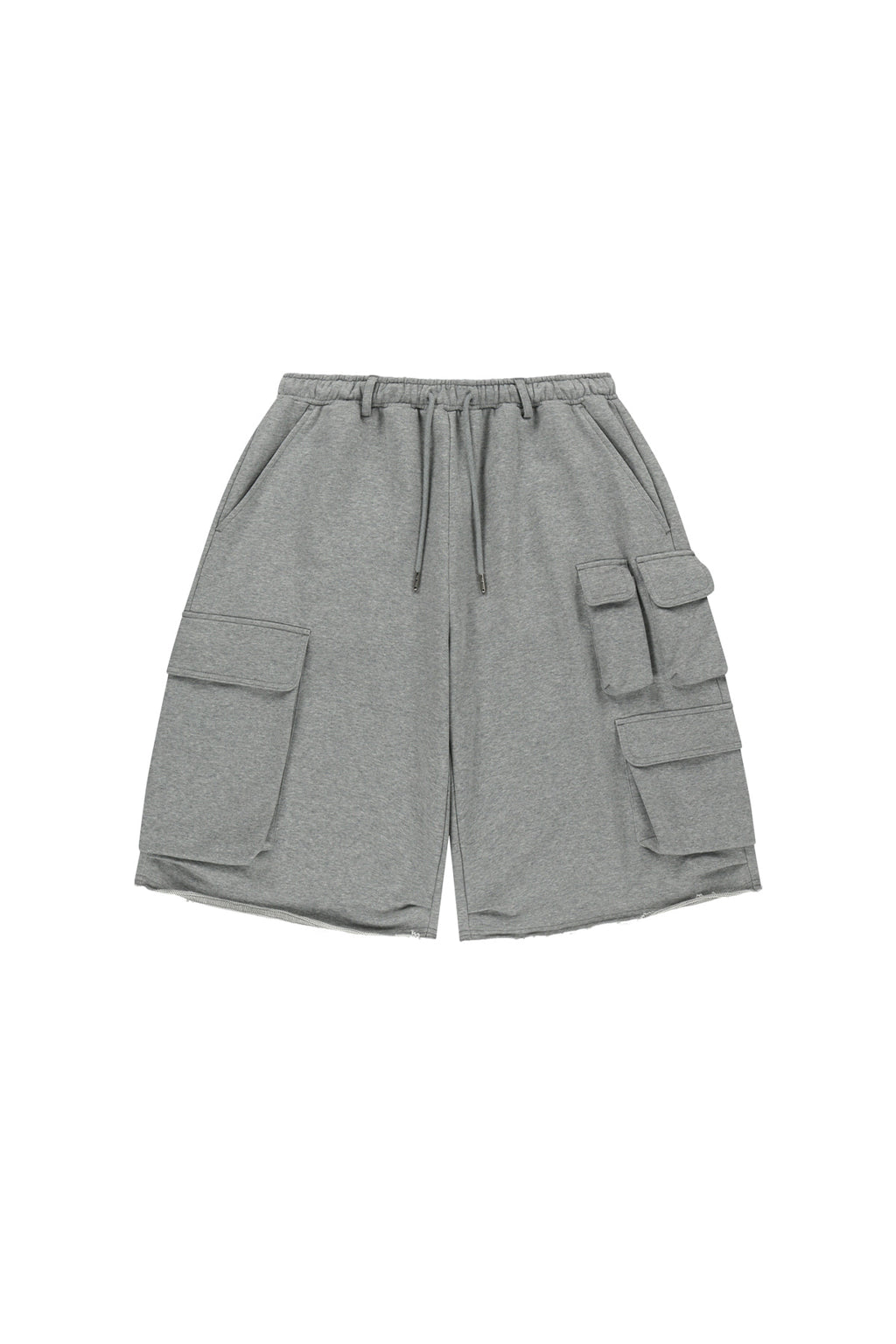 Matin Kim - Terry Utility Pocket Bermuda Pants (Grey) product image 1 | TRAB K-Fashion Australia