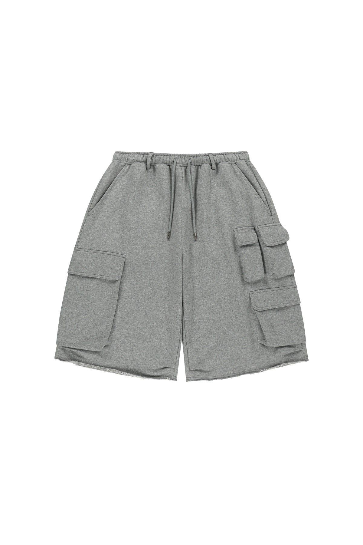 Matin Kim - Terry Utility Pocket Bermuda Pants (Grey) product image 1 | TRAB K-Fashion Australia