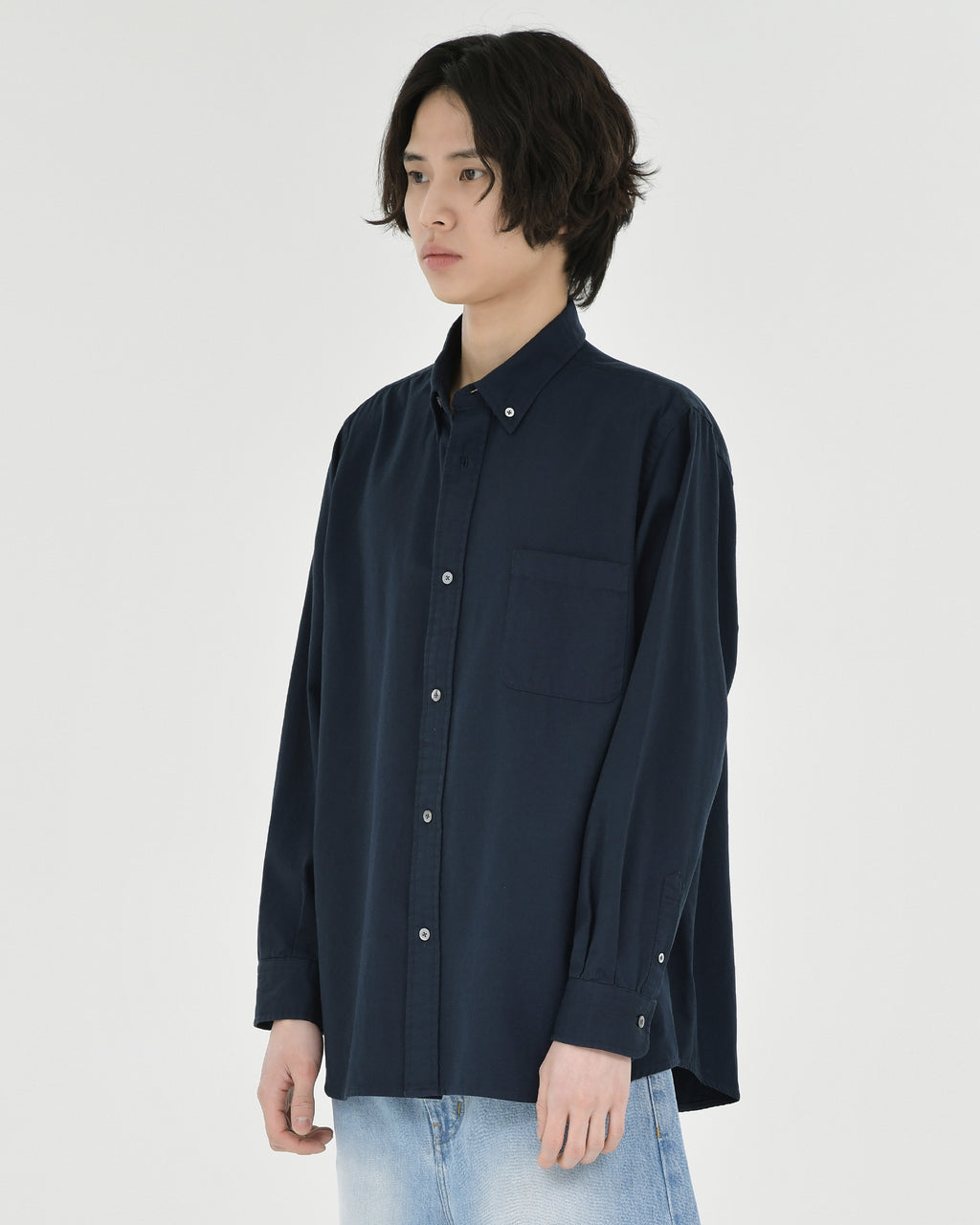 Brownyard - Button Down Shirt (Dark Navy) product image 2 | TRAB K-Fashion Australia