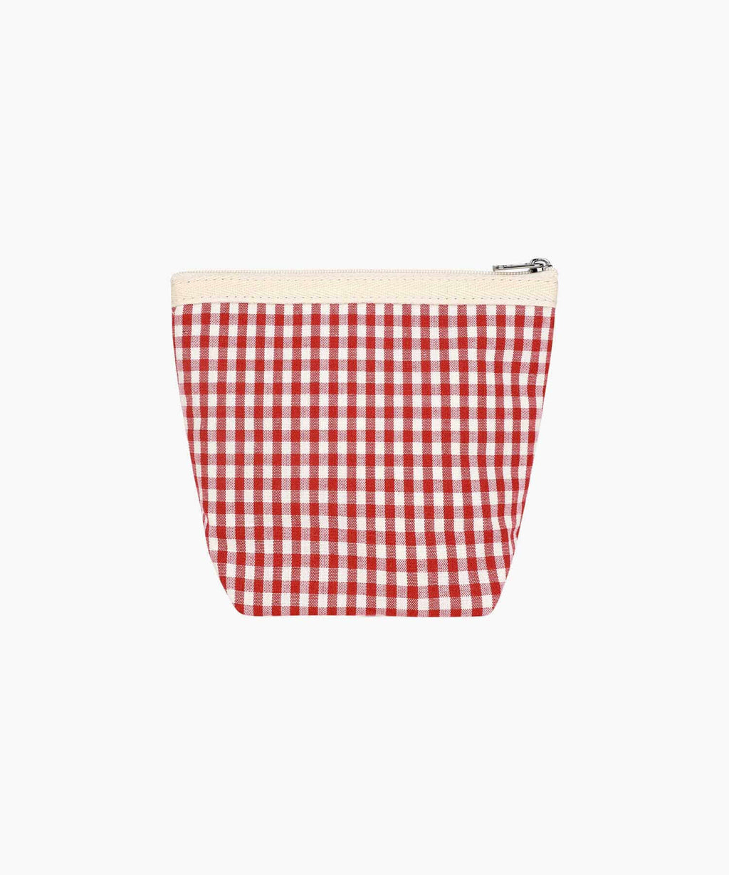 Marithe & Francois Girbaud - Classic Logo Check Pouch (Red) product image 3 | TRAB K-Fashion Australia