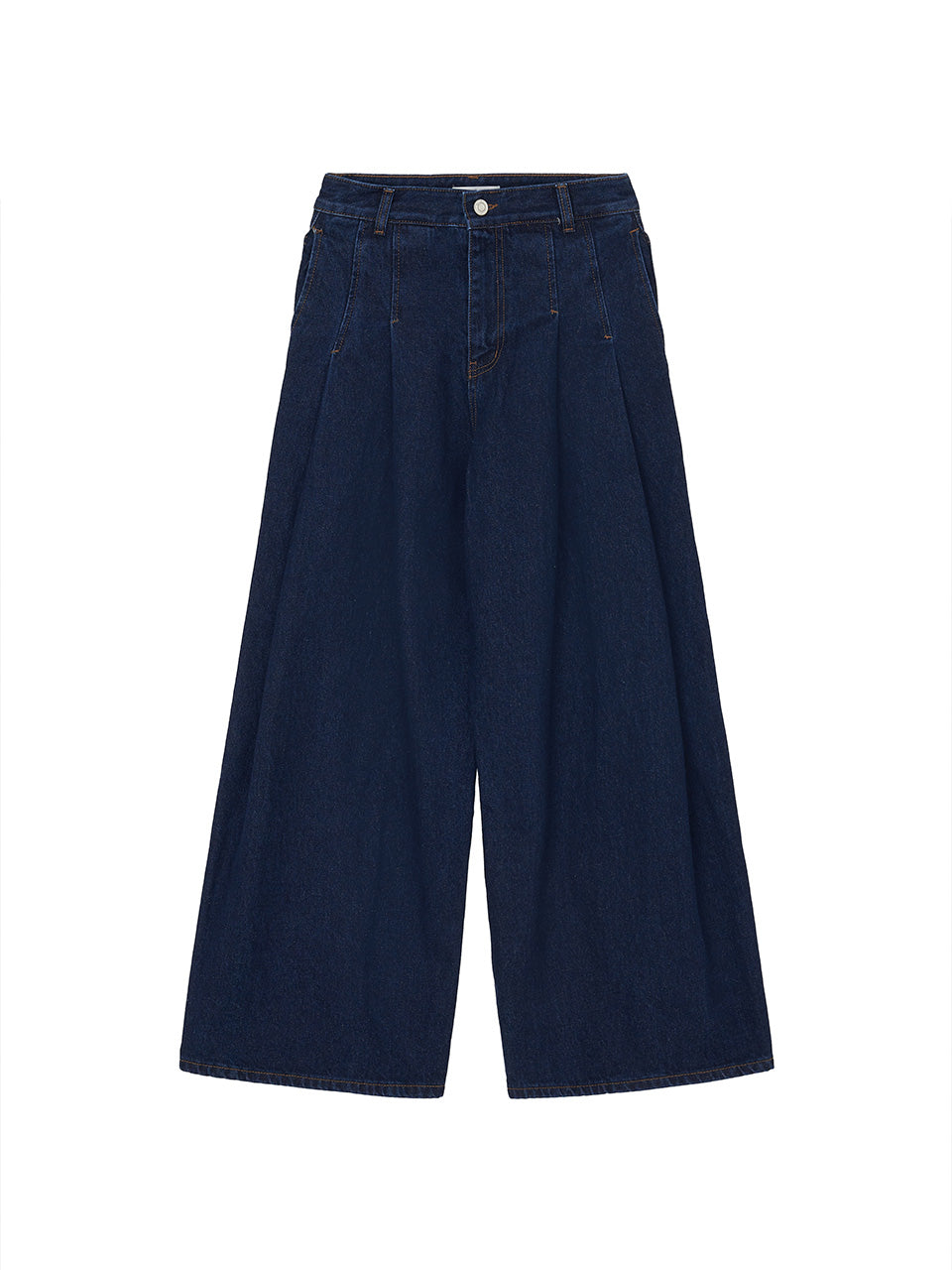Kijun - Curved Seam Wide Jeans Indigo product image 5 | TRAB K-Fashion Australia