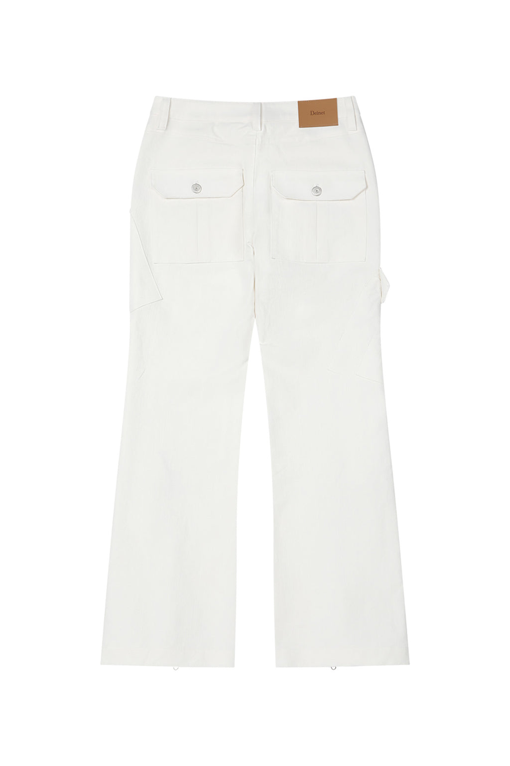 Deinet - Zipper Bootscut Cargo Pants (White) product image 10 | TRAB K-Fashion Australia
