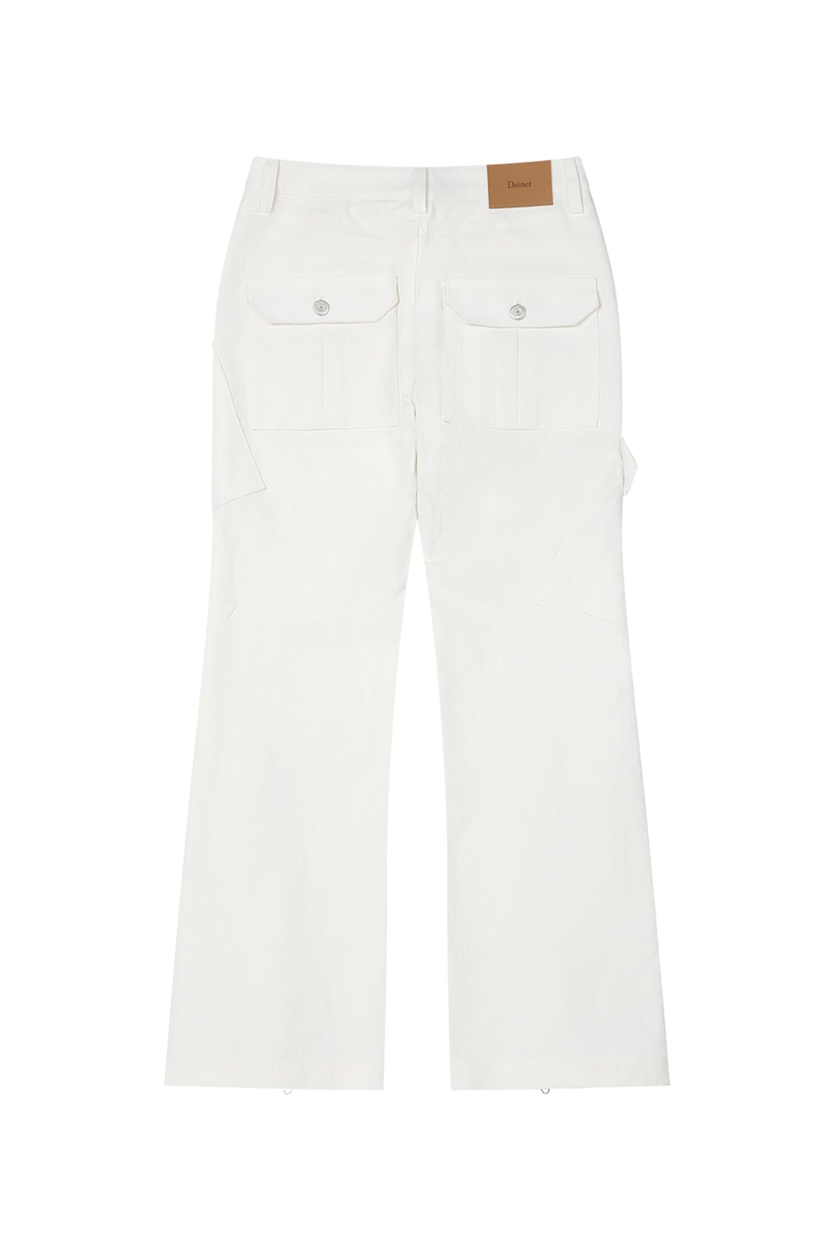 Deinet - Zipper Bootscut Cargo Pants (White) product image 10 | TRAB K-Fashion Australia