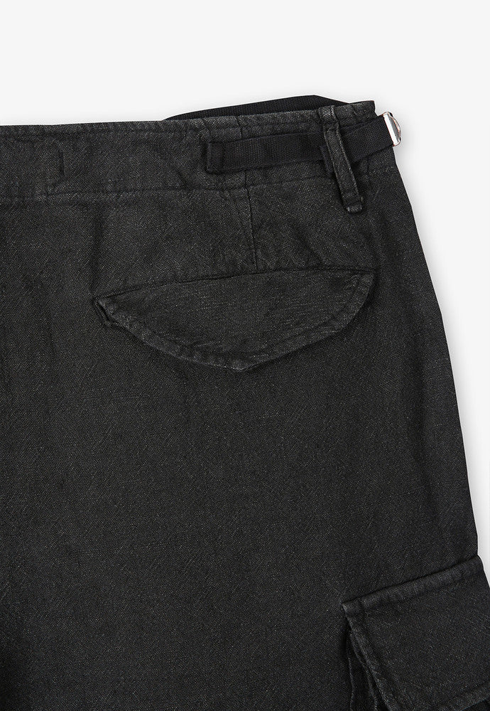 Art if acts - Linen M-51 Shorts (Black) product image 11 | TRAB K-Fashion Australia