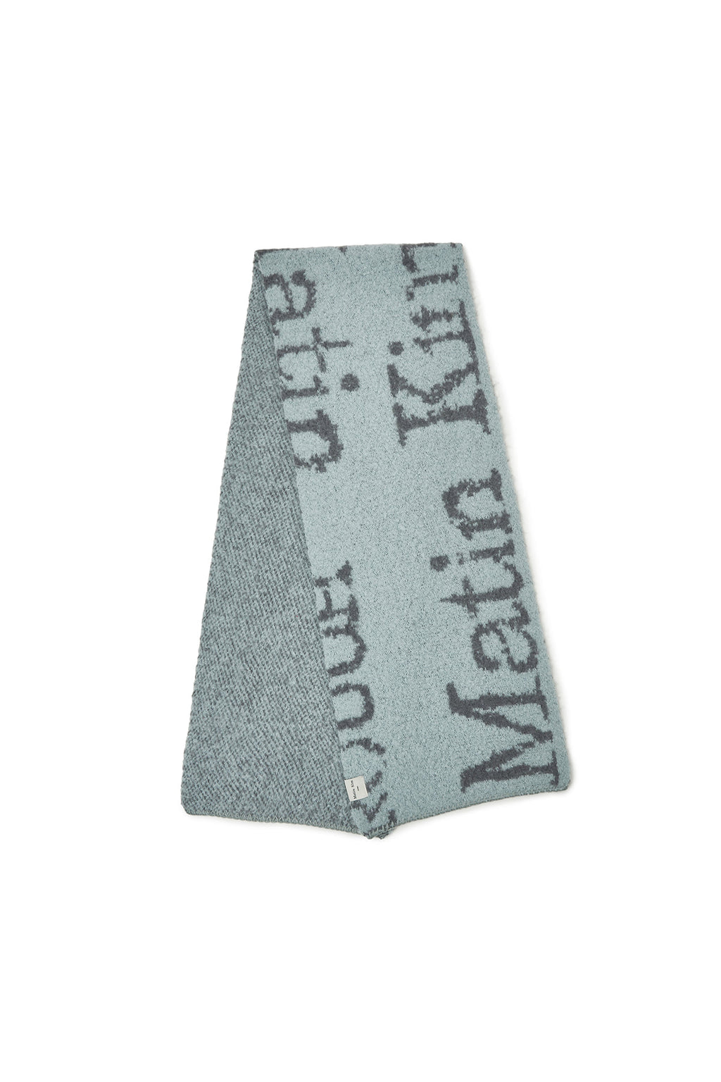 Matin Kim - Cracked Logo Muffler (Light Blue) product image 5 | TRAB K-Fashion Australia