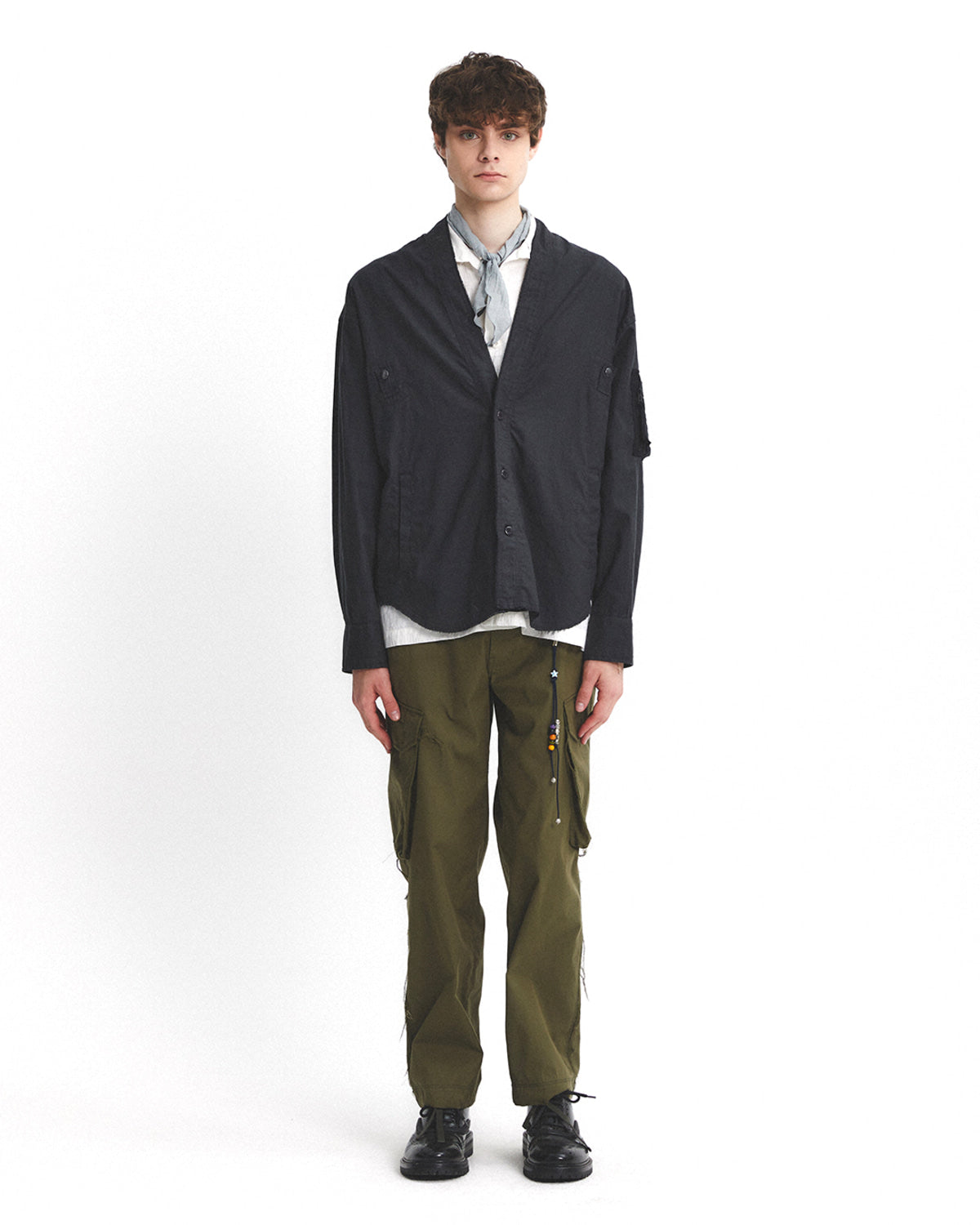 Eastlogue - Raw Edge Royal Pants (Olive C/n) product image 1 | TRAB K-Fashion Australia
