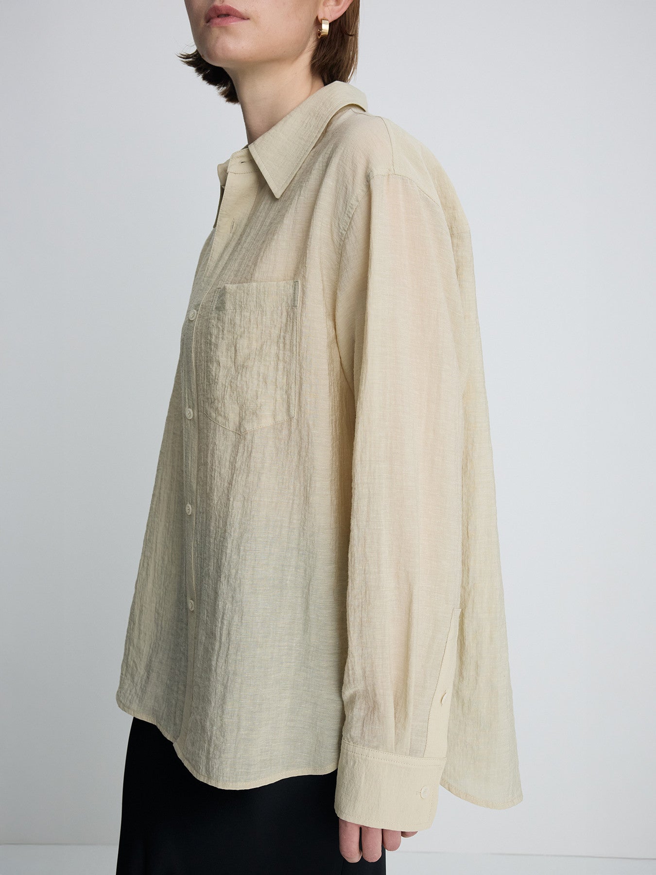 Tonywack - Linen Relaxed Fit Shirt (Beige) product image 2 | TRAB K-Fashion Australia